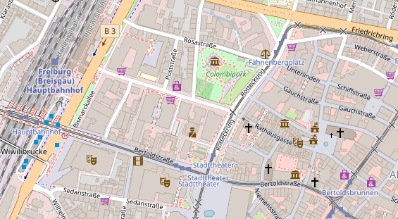 Friseur auf Satellitenbild