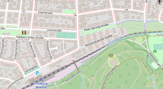 Friseur auf Satellitenbild