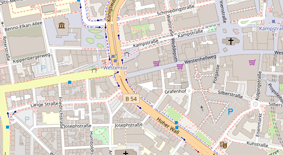 Friseur auf Satellitenbild