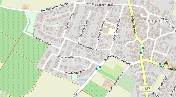 Friseur auf Satellitenbild