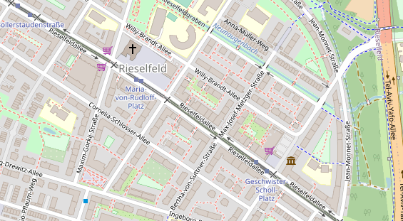 Friseur auf Satellitenbild