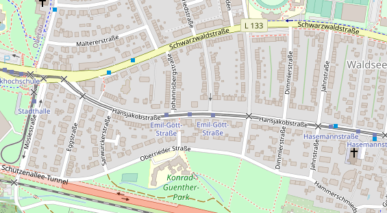 Friseur auf Satellitenbild