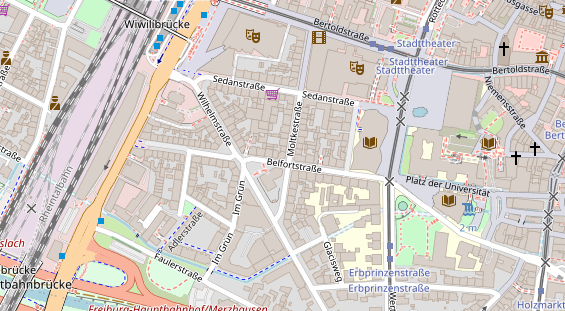 Friseur auf Satellitenbild