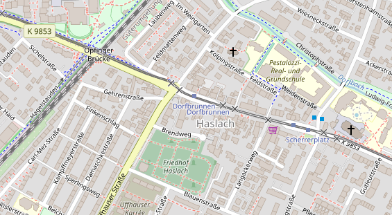 Friseur auf Satellitenbild