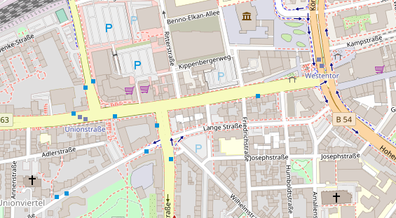 Friseur auf Satellitenbild