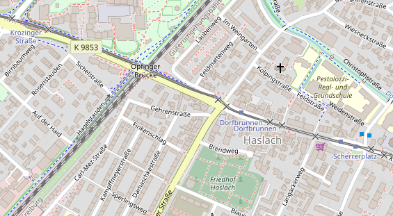 Friseur auf Satellitenbild