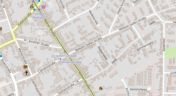 Friseur auf Satellitenbild