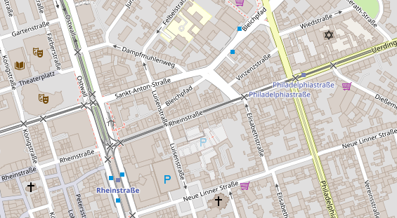 Friseur auf Satellitenbild