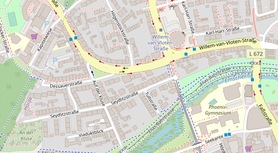 Friseur auf Satellitenbild