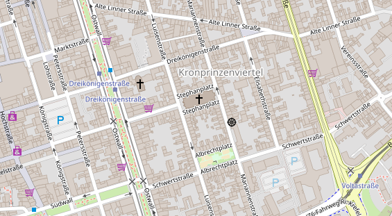 Friseur auf Satellitenbild