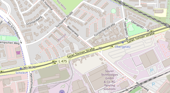 Friseur auf Satellitenbild