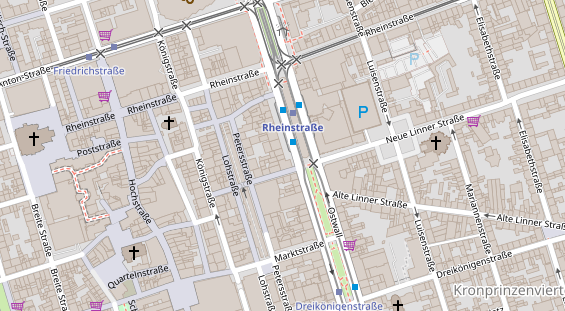 Friseur auf Satellitenbild