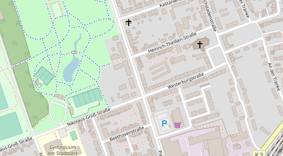 Friseur auf Satellitenbild