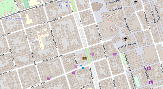 Friseur auf Satellitenbild