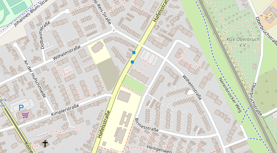 Friseur auf Satellitenbild