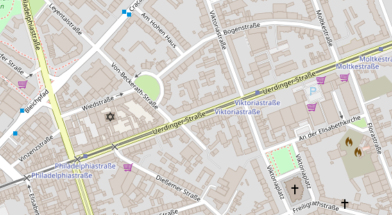 Friseur auf Satellitenbild