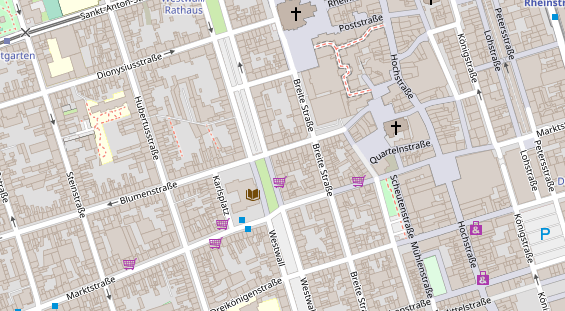 Friseur auf Satellitenbild