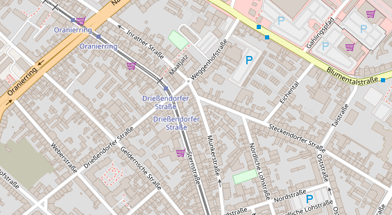 Friseur auf Satellitenbild