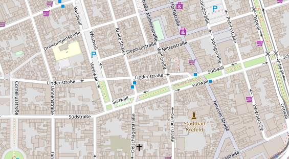 Friseur auf Satellitenbild