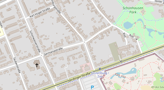 Friseur auf Satellitenbild