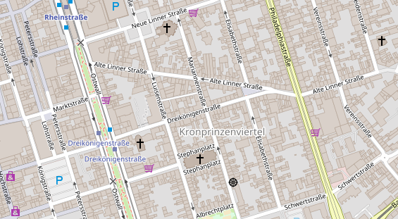 Friseur auf Satellitenbild