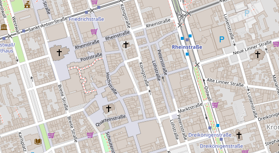 Friseur auf Satellitenbild