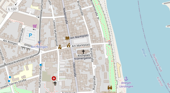 Friseur auf Satellitenbild