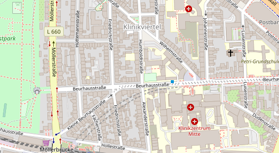 Friseur auf Satellitenbild