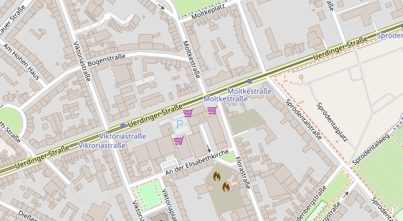 Friseur auf Satellitenbild