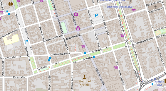 Friseur auf Satellitenbild