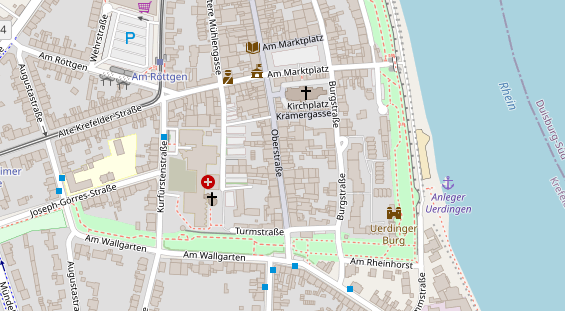 Friseur auf Satellitenbild