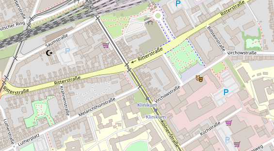 Friseur auf Satellitenbild