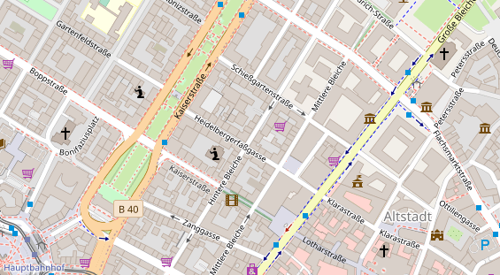 Friseur auf Satellitenbild