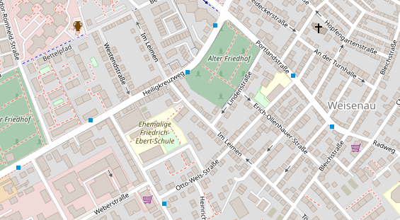 Friseur auf Satellitenbild