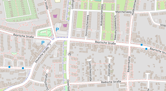 Friseur auf Satellitenbild