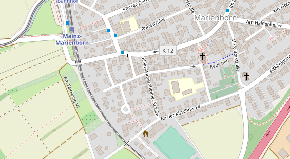 Friseur auf Satellitenbild