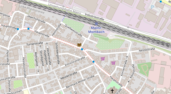 Friseur auf Satellitenbild