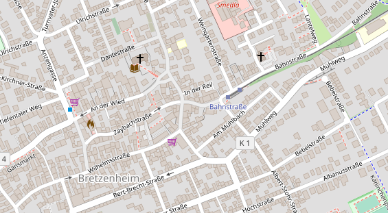 Friseur auf Satellitenbild