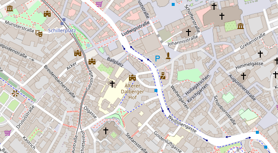 Friseur auf Satellitenbild