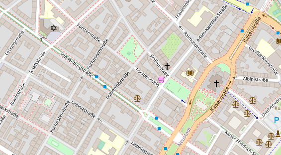 Friseur auf Satellitenbild