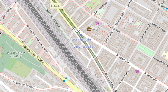 Friseur auf Satellitenbild