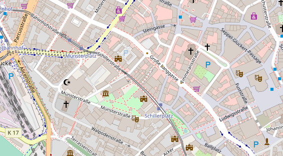 Friseur auf Satellitenbild