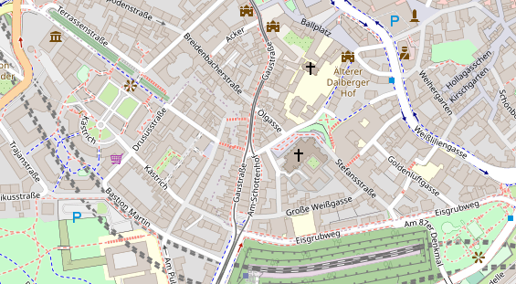 Friseur auf Satellitenbild