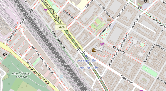 Friseur auf Satellitenbild