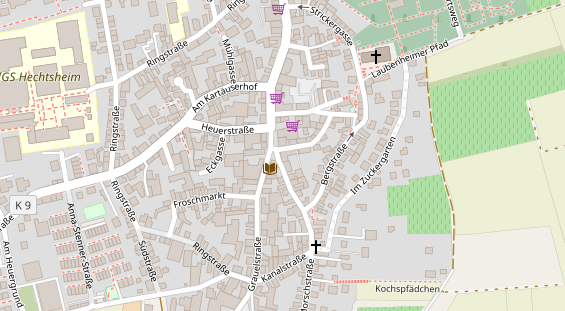 Friseur auf Satellitenbild