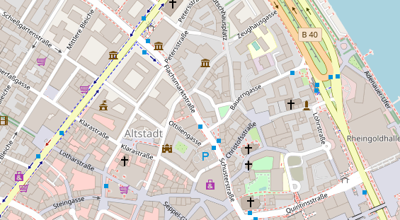 Friseur auf Satellitenbild