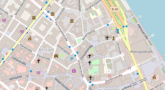 Friseur auf Satellitenbild