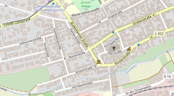 Friseur auf Satellitenbild