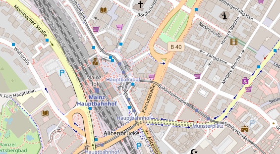 Friseur auf Satellitenbild