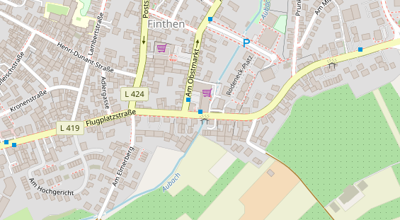 Friseur auf Satellitenbild